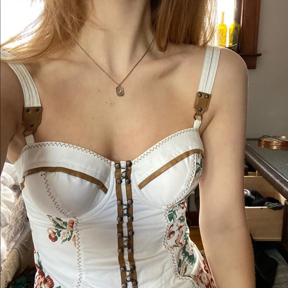 GUESS white mini dress
